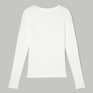 The Pima Micro-Rib Long-Sleeve Crew